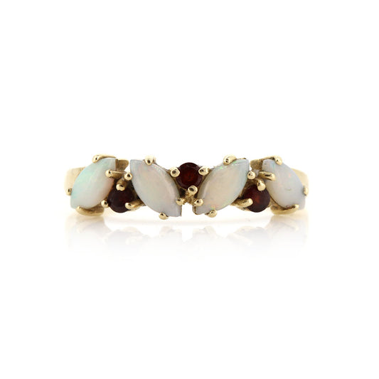 Pre-Owned - Opal And Ruby Ring