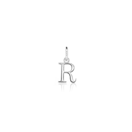 Initial "R" Charm - Sterling Silver Pendants and Charms
