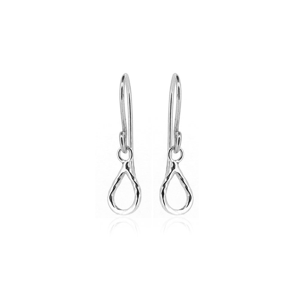 Raindrop Small Drop Earrings - Sterling Silver Drop Earrings