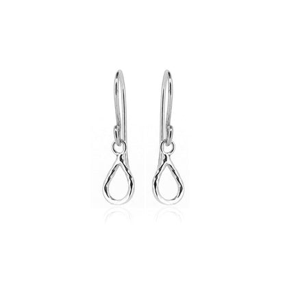 Raindrop Small Drop Earrings - Sterling Silver Drop Earrings