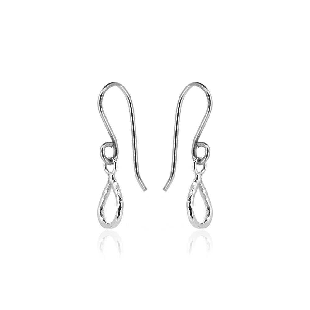 Raindrop Small Drop Earrings - Sterling Silver Drop Earrings