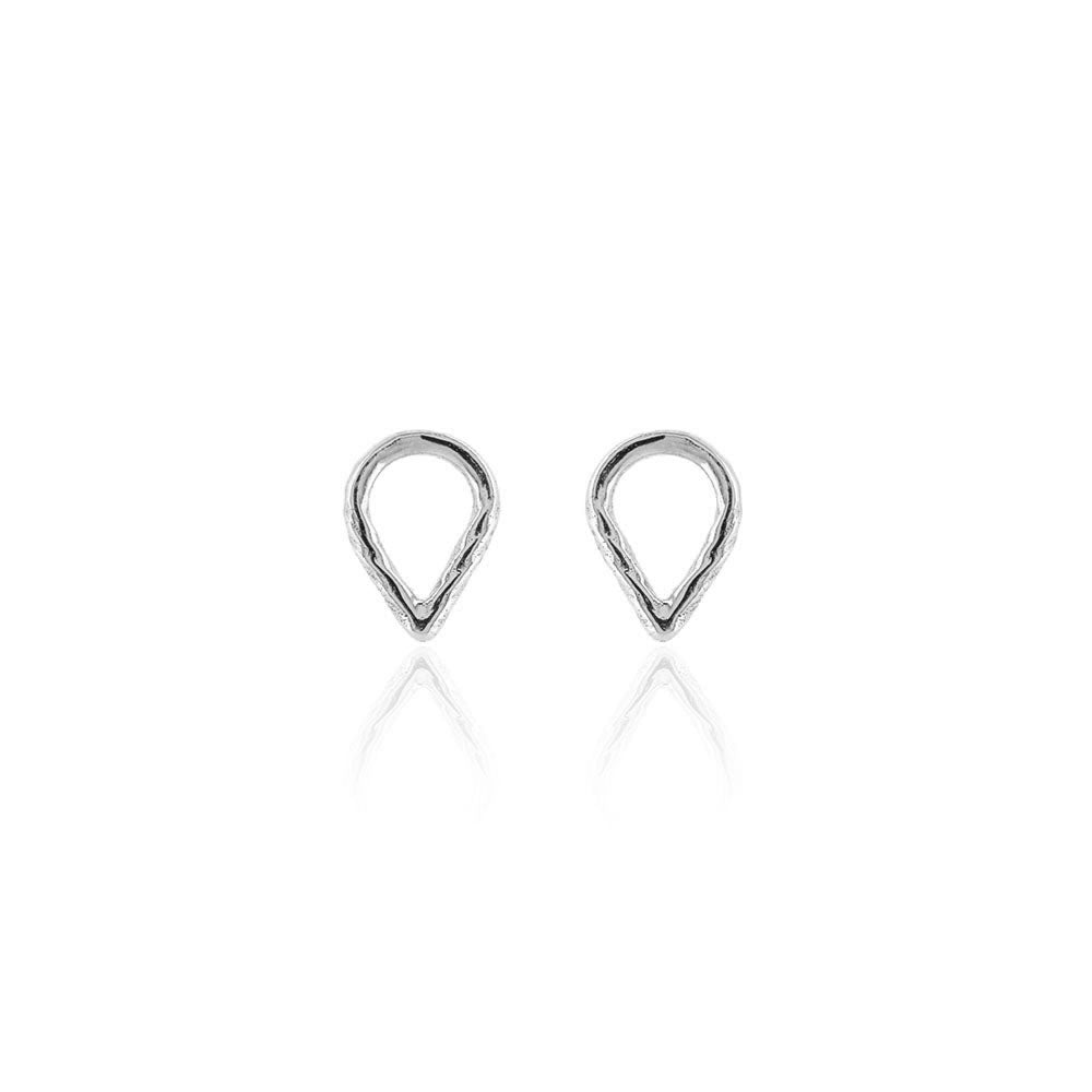 Lotus Petal Stud Earrings - Sterling Silver Stud Earrings