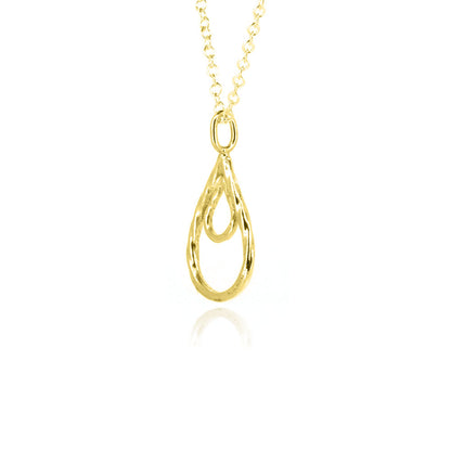 Raindrop Large Necklace - Yellow Gold Vermeil