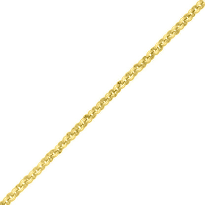 Round Belcher Bracelet - Yellow Gold Vermeil - 7.5 Inch (19cm) Length, 2.25mm width
