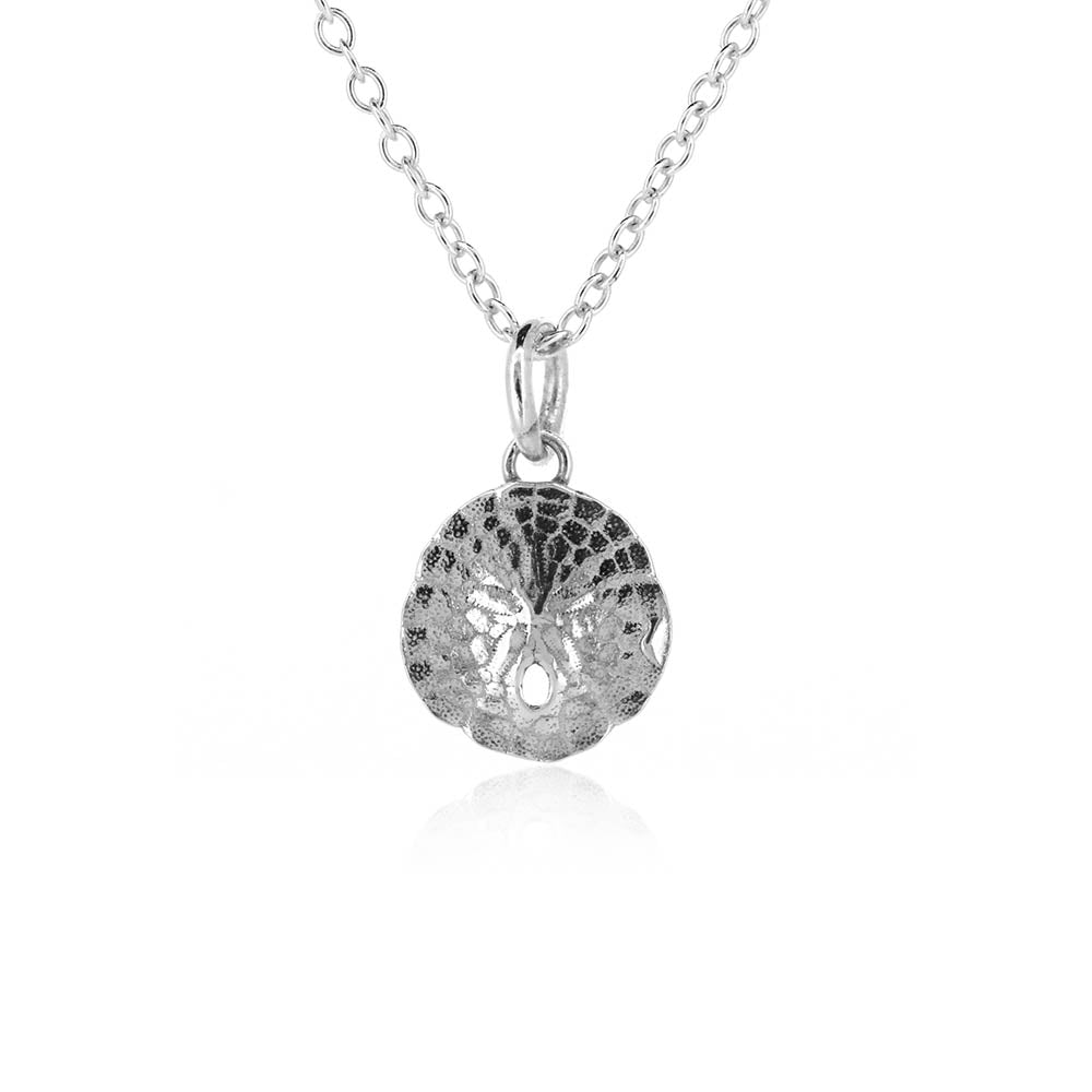 Sand Dollar Small Necklace - Sterling Silver Necklace
