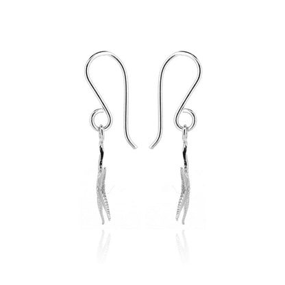 Starfish Medium Drop Earrings - Sterling Silver Drop Earrings
