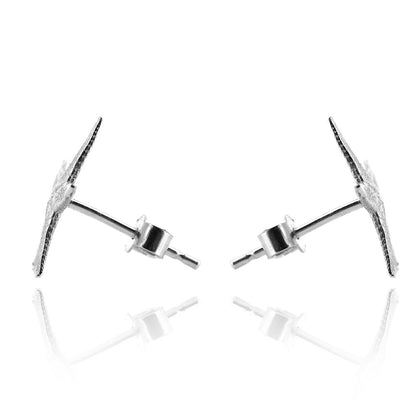 Starfish Large Stud Earrings - Sterling Silver Stud Earrings