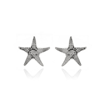 Starfish Small Stud Earrings - Sterling Silver Stud Earrings