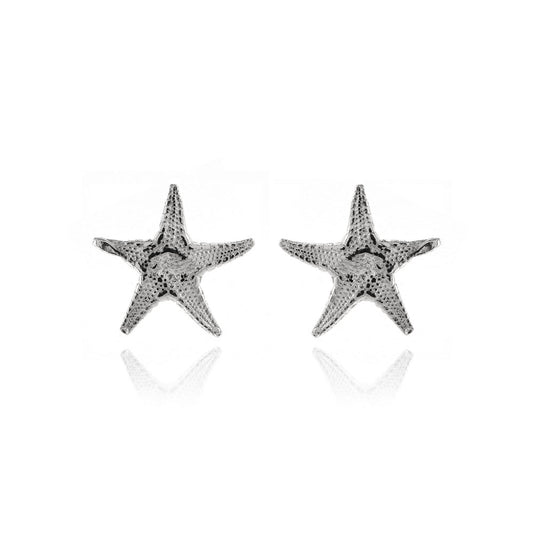 Starfish Small Stud Earrings - Sterling Silver Stud Earrings