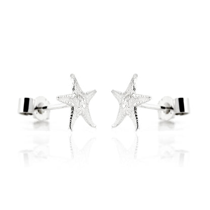 Starfish Small Stud Earrings - Sterling Silver Stud Earrings