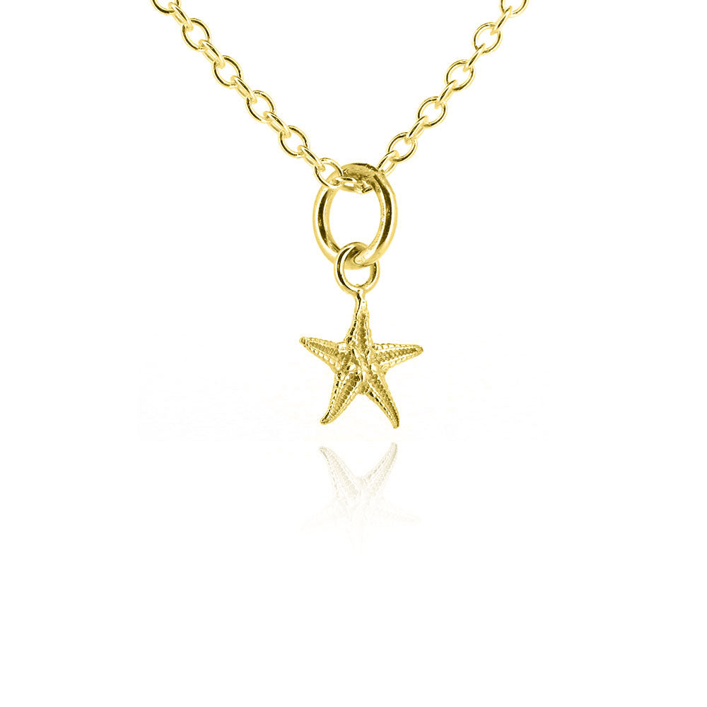 Starfish Small Necklace - Yellow Gold Vermeil Necklace