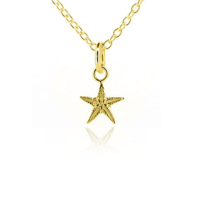 Starfish Small Necklace - Yellow Gold Vermeil Necklace