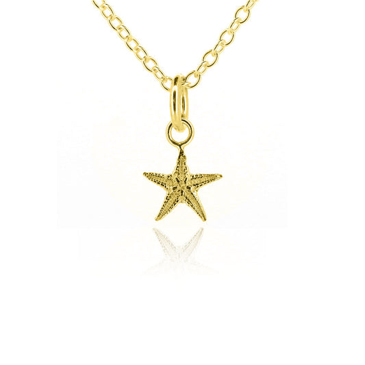 Starfish Small Necklace - Yellow Gold Vermeil Necklace