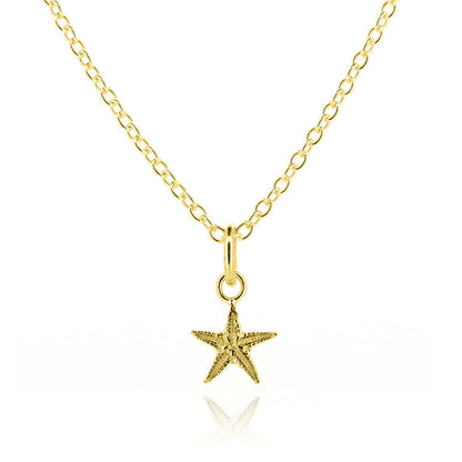 Starfish Small Necklace - Yellow Gold Vermeil Necklace