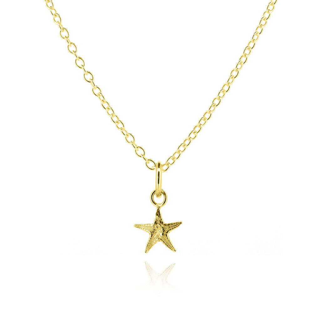Starfish Small Necklace - Yellow Gold Vermeil Necklace