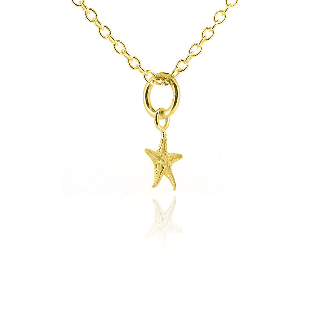 Starfish Small Necklace - Yellow Gold Vermeil Necklace