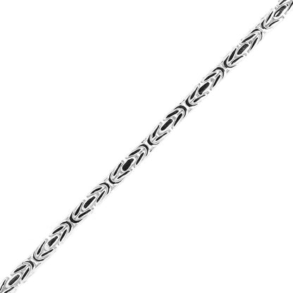 Square Byzantine Bracelet - Sterling Silver Bracelets