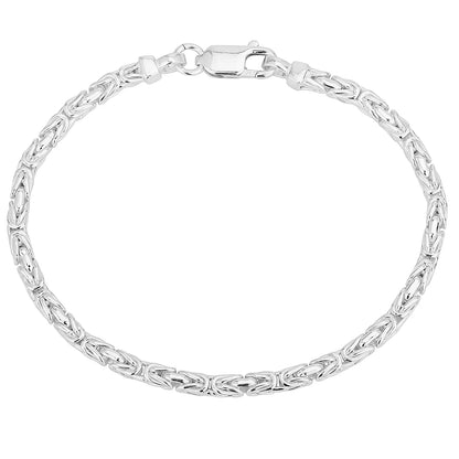 Square Byzantine Bracelet - Sterling Silver Bracelets