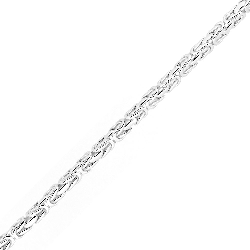 Square Byzantine Bracelet - Sterling Silver