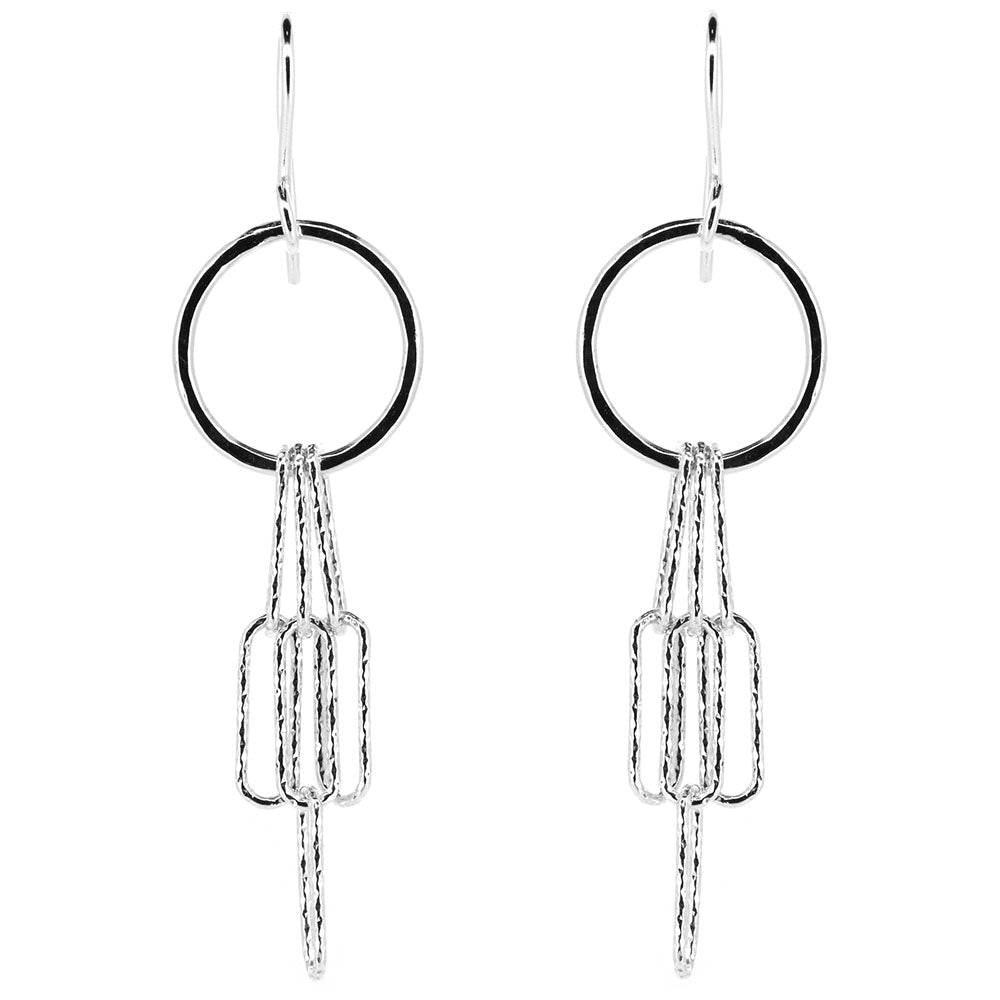Sparkle Boho Drop Earrings - Sterling Silver Drop Earrings