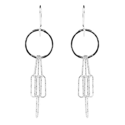 Sparkle Boho Drop Earrings - Sterling Silver Drop Earrings