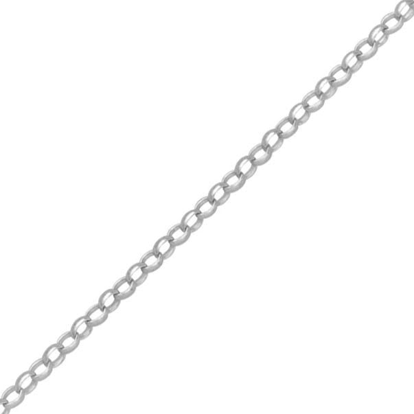 Oval Belcher Chain - Sterling Silver - 30 Inch (75cm) Length, 2.56mm width Chains