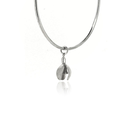Snowdrop Charm Bangle - Sterling Silver Bangles