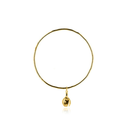 Snowdrop Charm Bangle - Yellow Gold Vermeil Bangles