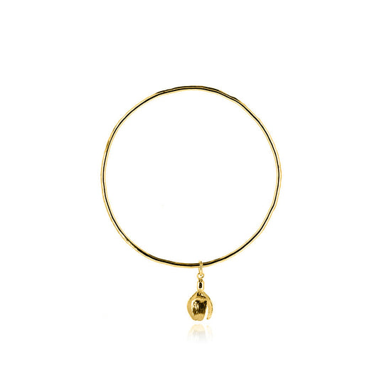 Snowdrop Charm Bangle - Yellow Gold Vermeil Bangles
