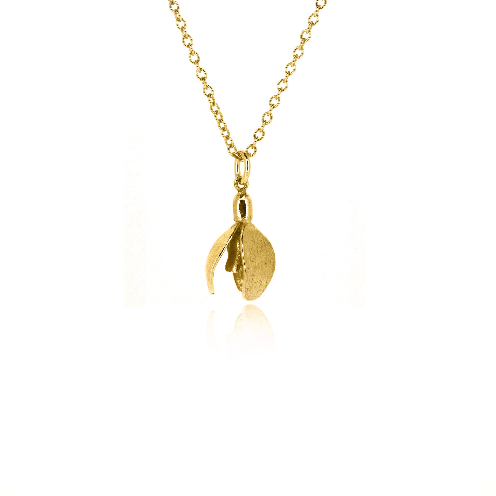 Snowdrop Necklace - Yellow Gold Vermeil Necklace