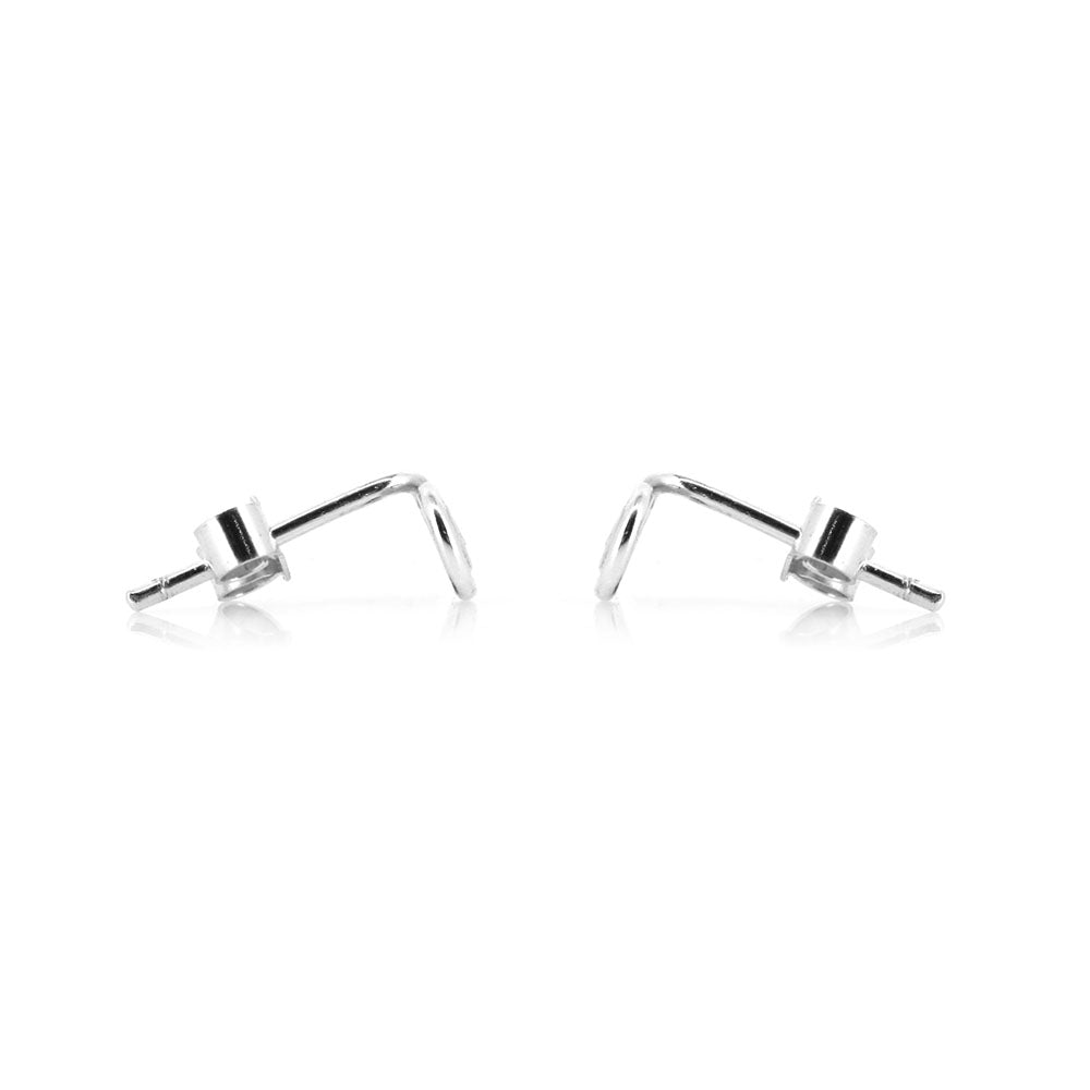 Spiral Small Stud Earrings - Sterling Silver
