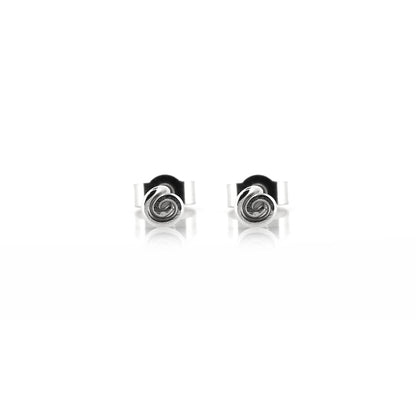 Spiral Tiny Stud Earrings - Sterling Silver Stud Earrings