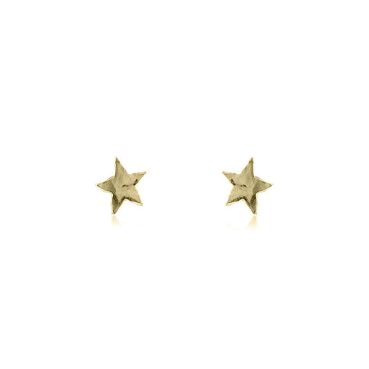Star Tiny Stud Earrings - 9ct Yellow Gold Stud Earrings