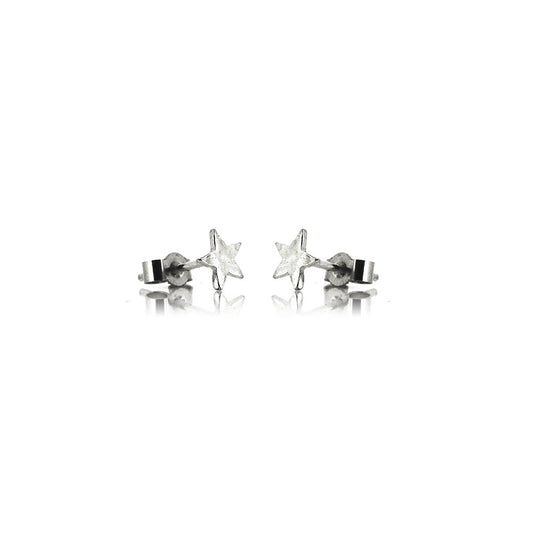 Star Tiny Stud Earrings - Sterling Silver Stud Earrings