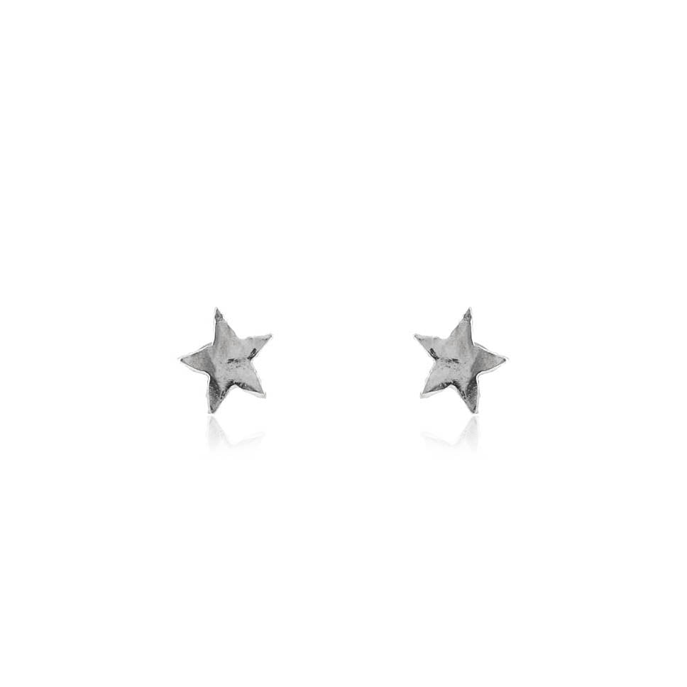Star Tiny Stud Earrings - Sterling Silver Stud Earrings