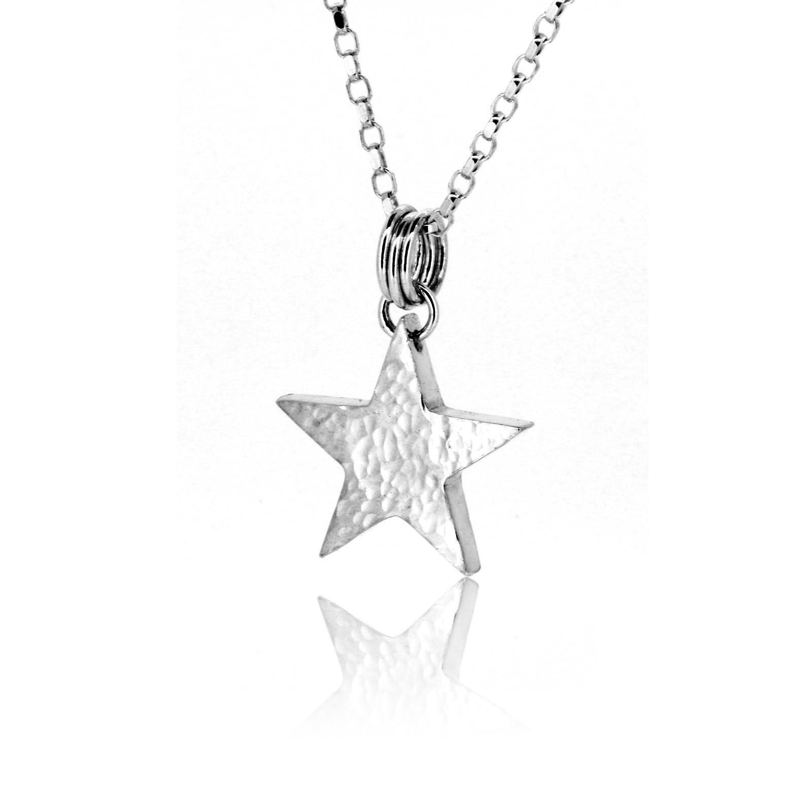Star Medium Necklace - Sterling Silver Necklace