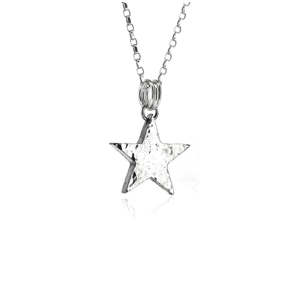Star Medium Necklace - Sterling Silver Necklace