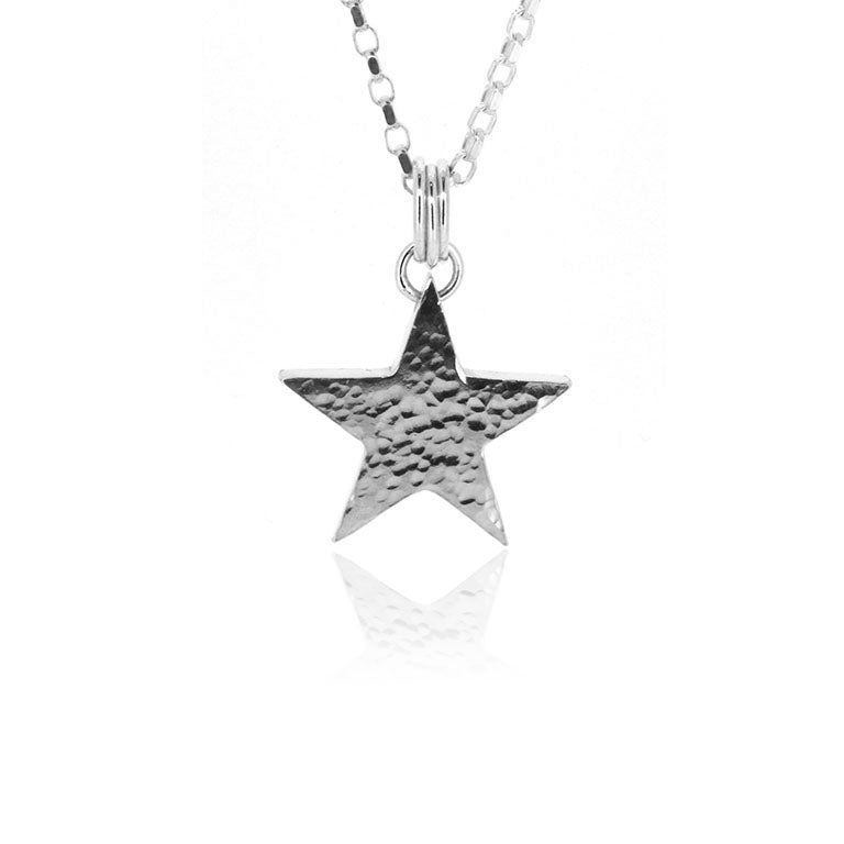 Star Medium Necklace - Sterling Silver Necklace