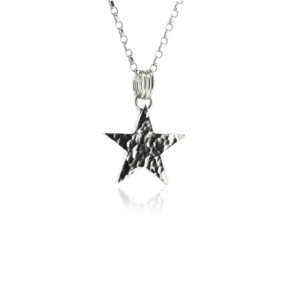 Star Medium Necklace - Sterling Silver Necklace