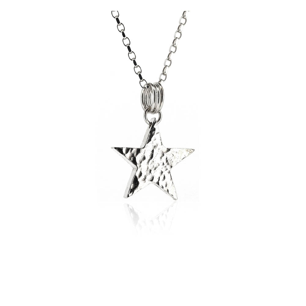 Star Medium Necklace - Sterling Silver Necklace
