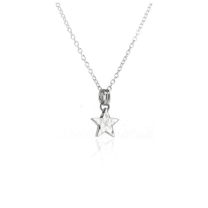 Star Small Necklace - Sterling Silver Necklace