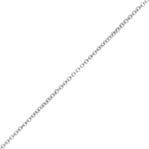 Trace Chain - Sterling Silver - 18 Inch (45cm) Length, 1.23mm width, adjuster at 16Inch (40cm)