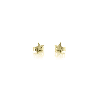 Star Tiny Stud Earrings - Yellow Gold Vermeil Stud Earrings