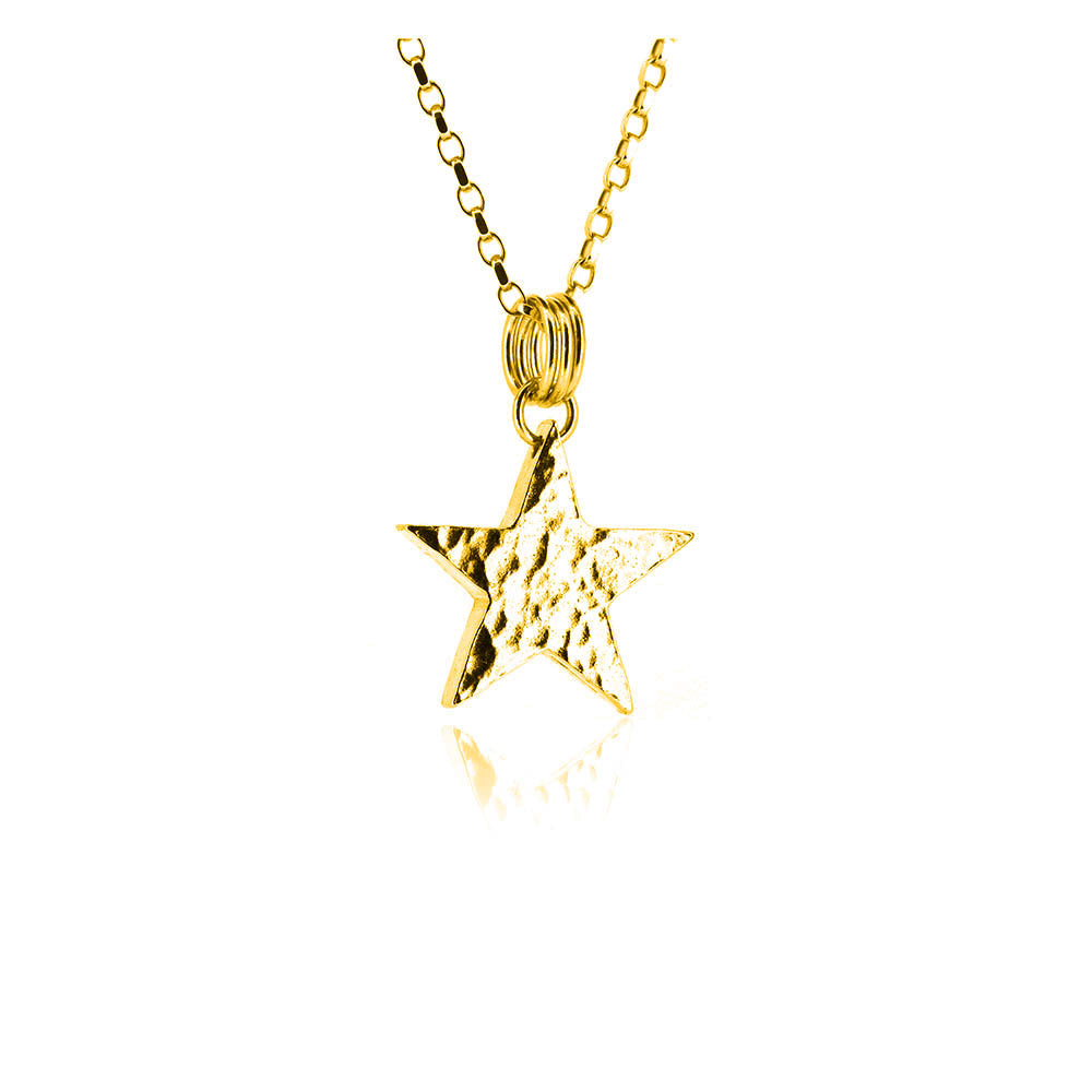 Star Large Necklace - Yellow Gold Vermeil Necklace