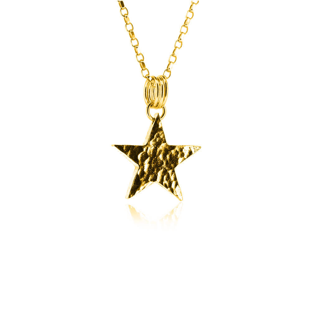 Star Large Necklace - Yellow Gold Vermeil Necklace