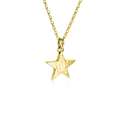 Star Large Necklace - Yellow Gold Vermeil Necklace