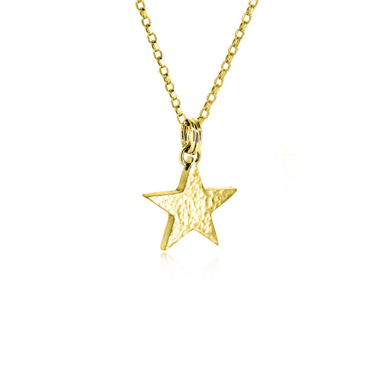 Star Large Necklace - Yellow Gold Vermeil Necklace