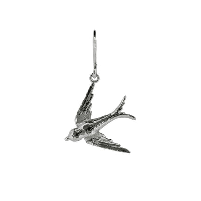 Swallow Large Drop Earrings - Sterling Silver