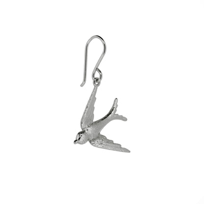 Swallow Large Drop Earrings - Sterling Silver