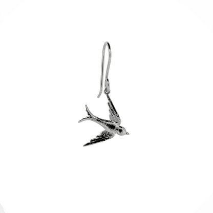 Swallow Small Drop Earrings - Sterling Silver